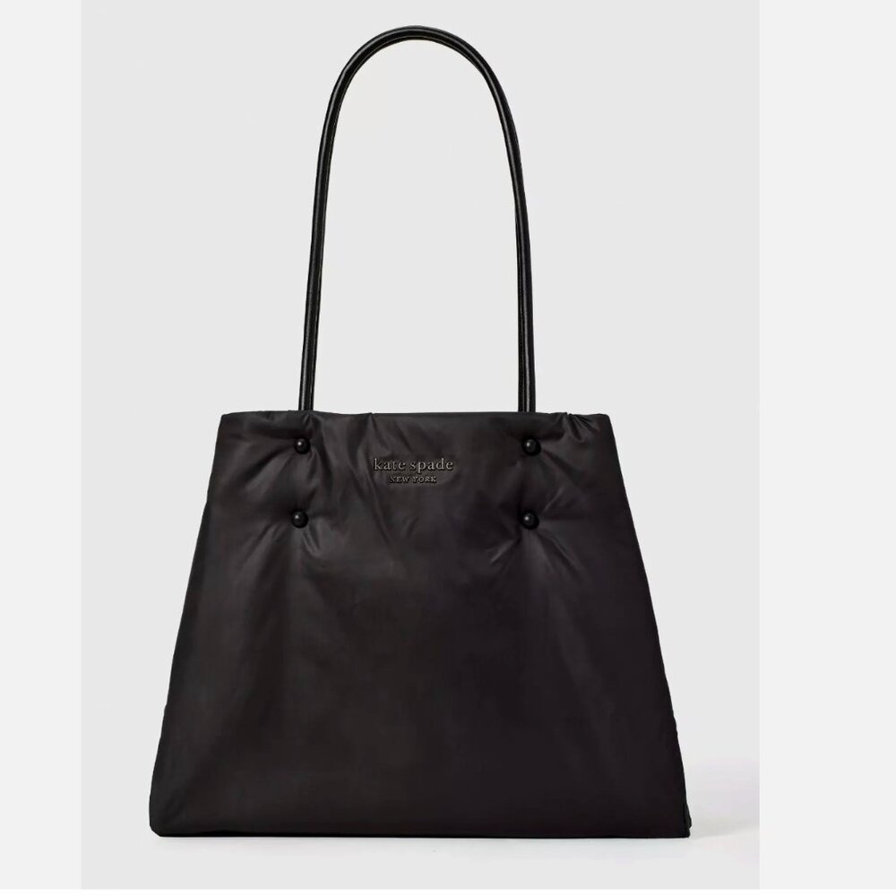 Kate Spade Everything Puffy Large Shoulder Tote Grab Bag Black